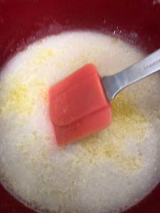 yeast, sugar, salt, and shortening