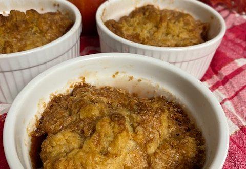 Finished Apple Dumplings in individual Dishes