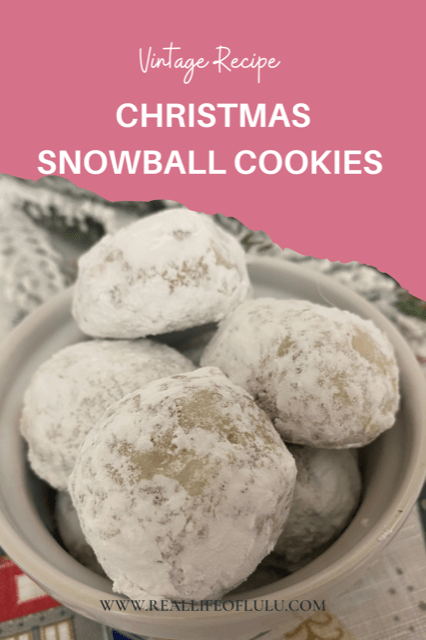 Christmas Snowball Cookies Pin