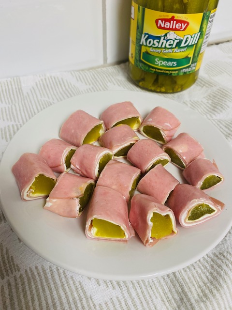Pickle Wraps on white plate