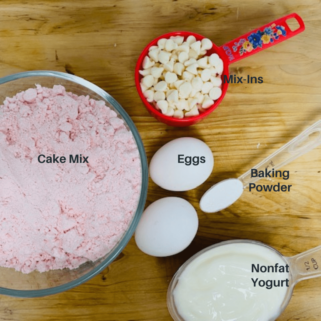 Easy Cake Mix Cookies Ingredients