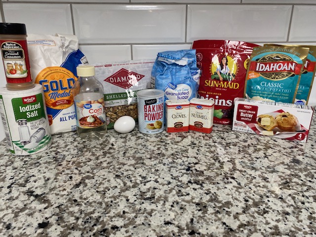 Ingredients for Mashed Potato Cookies