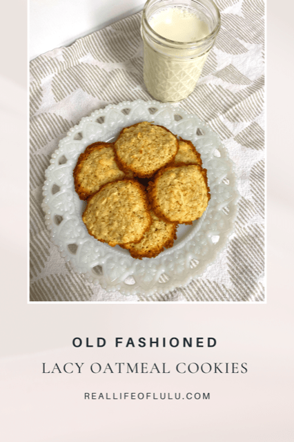Lacy Oatmeal Cookies Pin