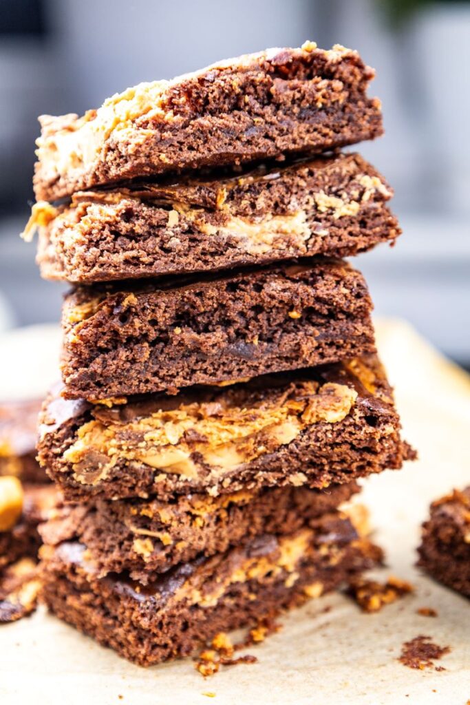 Chocolate Peanut Butter Brownies Recipe - Real Life of Lulu