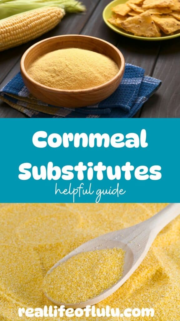 Pinterest pin for cornmeal substitutes.